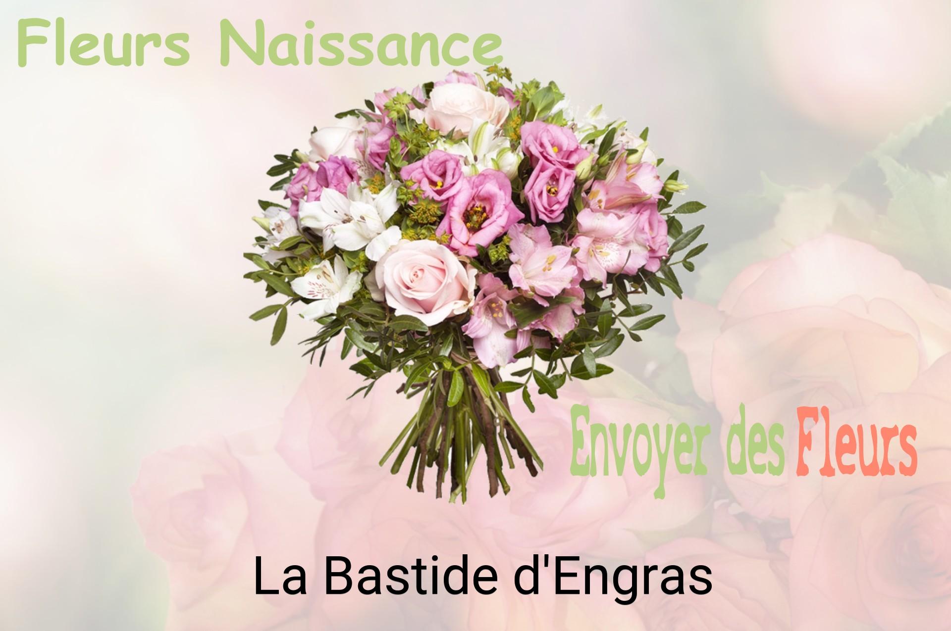 Bouquet de fleurs de naissance livré à La Bastide-d'Engras